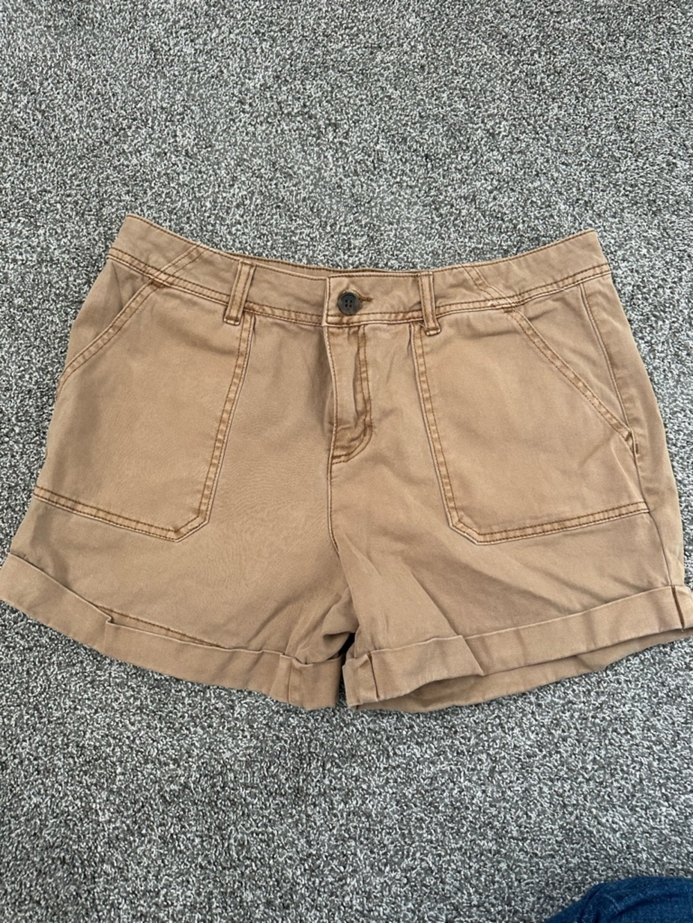 C&C California Fold-Cuff Bermuda Shorts in Camel